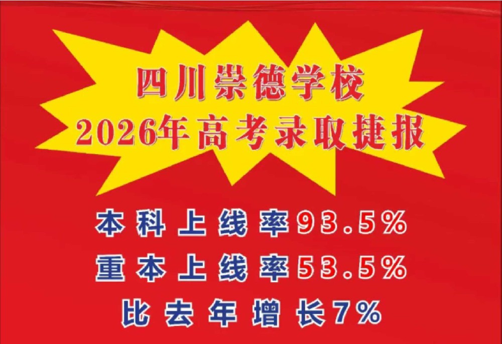 崇德学校2026年高考录取喜报